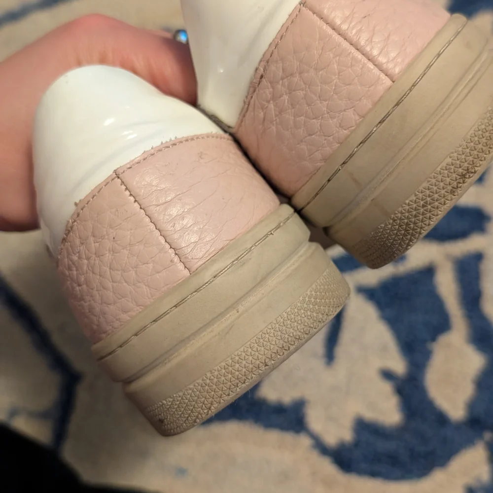 Women's Light Pink Leather Sneakers Size 9
